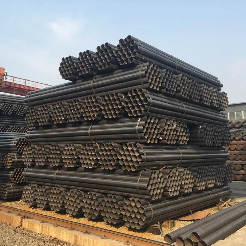 ASTM A53 Grb Building Material ERW Ms Black Steel Pipes