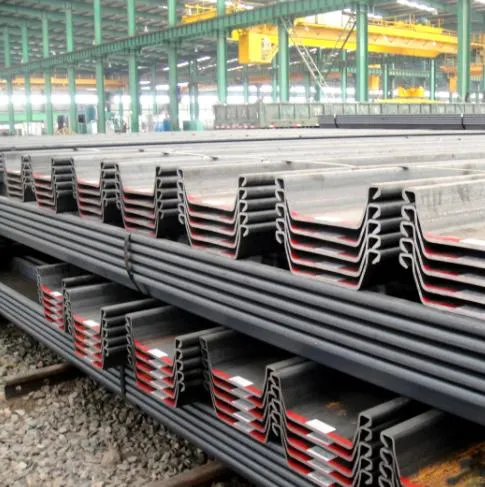 China Supply JIS A5528 A5523 Grade Steel Sheet Piles Sy295 Sy290 Sy390 S275 Q235B 400X125mm