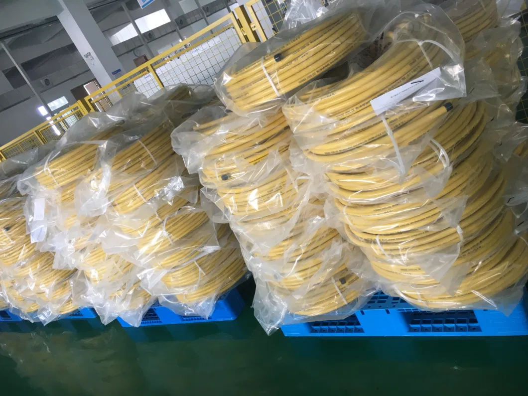 Flexible Gas Line Connection Cooker Stainless Steel Connection Pipe with Yellow PVC/LDPE Coated DN12