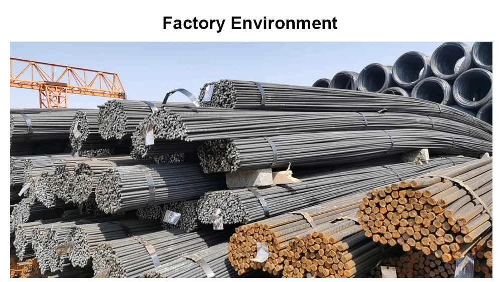 Factory Wholesale 8-32mm Iron Deformed Steel Bar Rod Grade 60 Ss400 S355 HRB335 HRB400 HRB500 Hot Rolled Steel Rebar for Building Construction