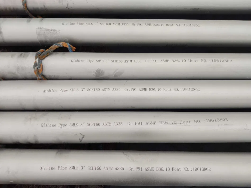 ASTM A335 P1/P2/P5/P9/P11/P21/P22/P91 Alloy Steel Seamless High Temperature Service Boiler Pipe