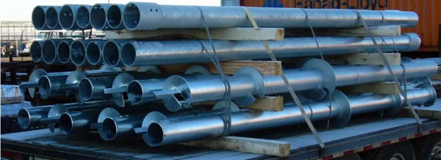 Wholesale Hot-DIP Galvanized Steel Pipe Photovoltaic Piles Hot-DIP Galvanized Spiral Piles