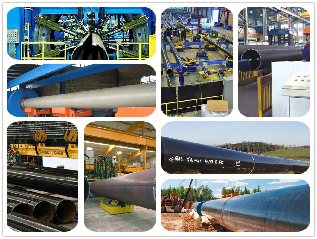 API 5L X65 Psl-2 LSAW Carbon Steel Pipes for Oil and Gas Industry or Civil Work for Pilling