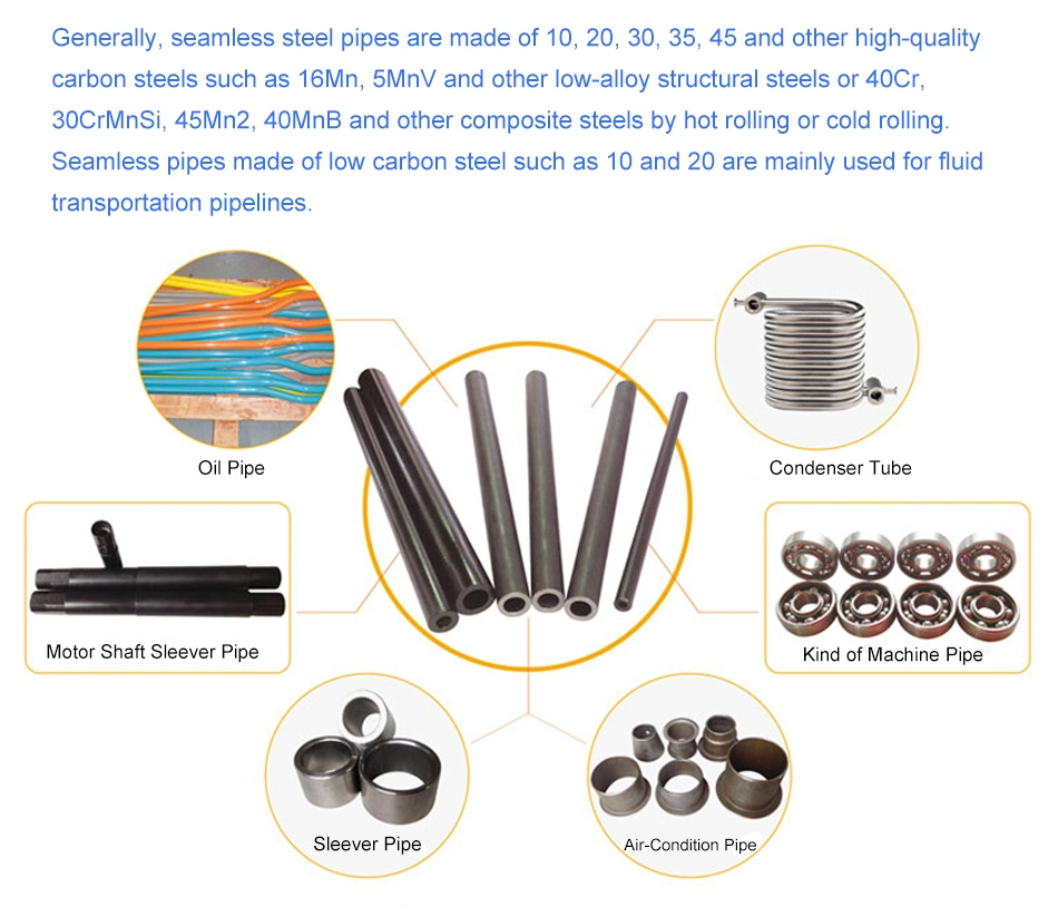 Sch40 DN15 Q235B Q355b API 5L Q345b Chromoly Carbon Black Thick Wall Large Diameter Cold Drawn Steel Seamless Tube/Pipe