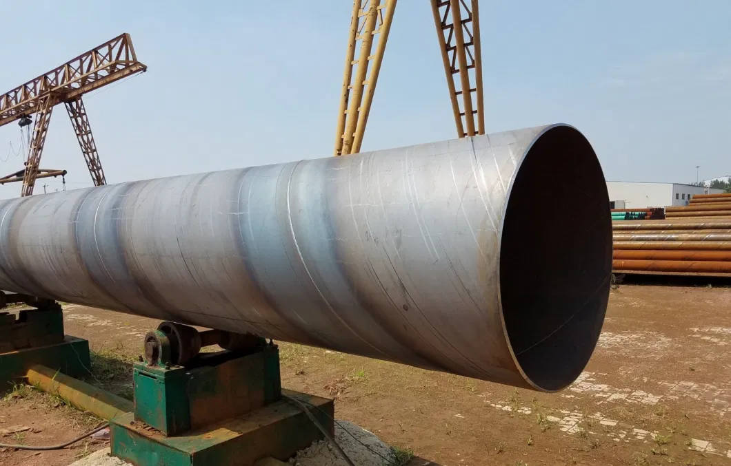 Pipeline Transport SSAW ASTM 106 Carbon Steel Spiral Welded Pipe