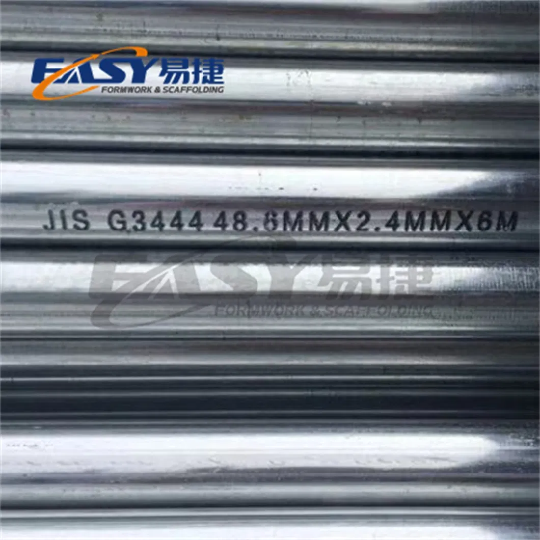 Easy Scaffolding BS1387 BS1139 48.6mm Galvanized Steel Gi Pipe Scaffolding Tube