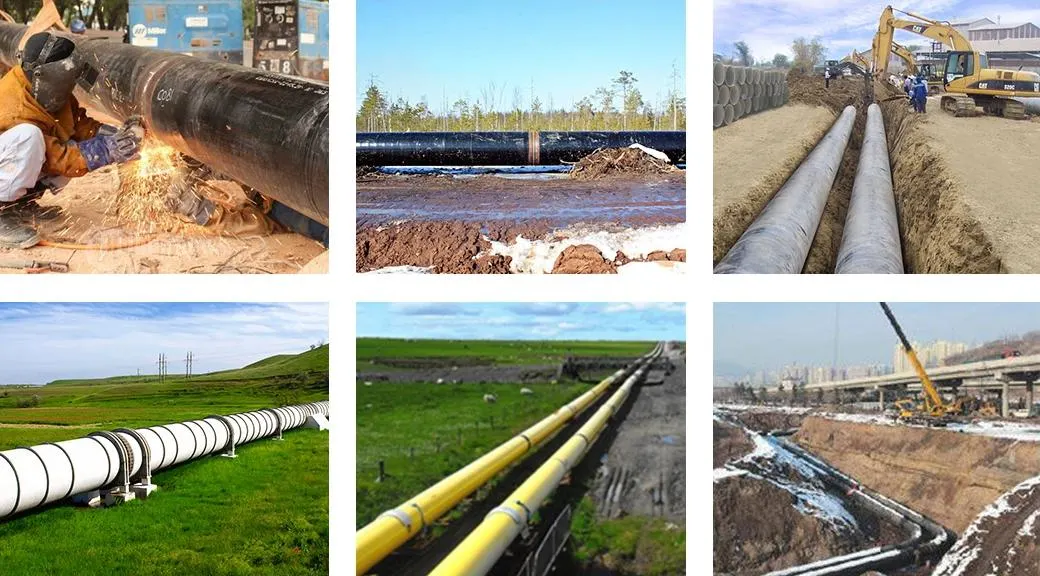 3PE Coating Anti-Corrosion LSAW/SSAW/ERW Steel Welded Pipe for Underground Oil Gas Drinking Water Line Pipe