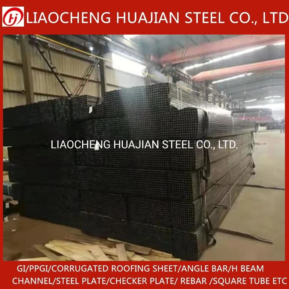 Black Annealed Hollow Section Weight of Ms Light Square Large Diameter Rectangular Steel Pipe