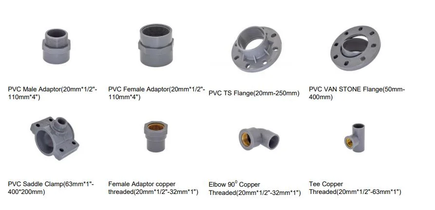 200mm High Quality Pn10 Plastic Fittings UPVC Reducing Tee for Water Supply or Agricultual Irrigation