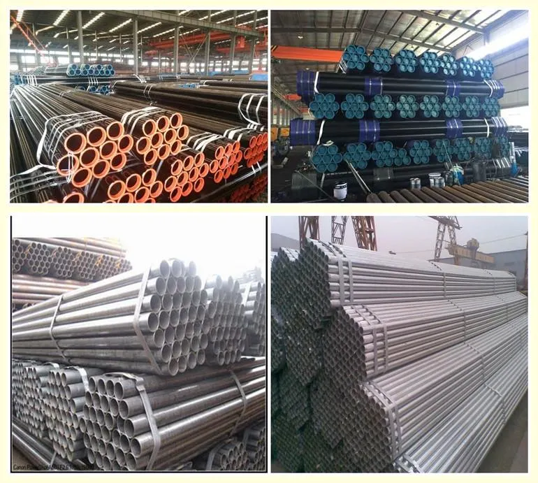 API 5L X42 X46 X50 ERW Welded Round Steel Pipe Carbon Ms Straight Seam Welding Steel Pipe Manufacturers