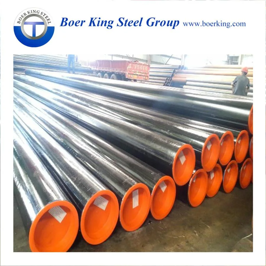 High Quality Q195 Q235 16mn Carbon Welded Steel Pipe ERW Ms Tube for Natural Gas and Oil Pipeline