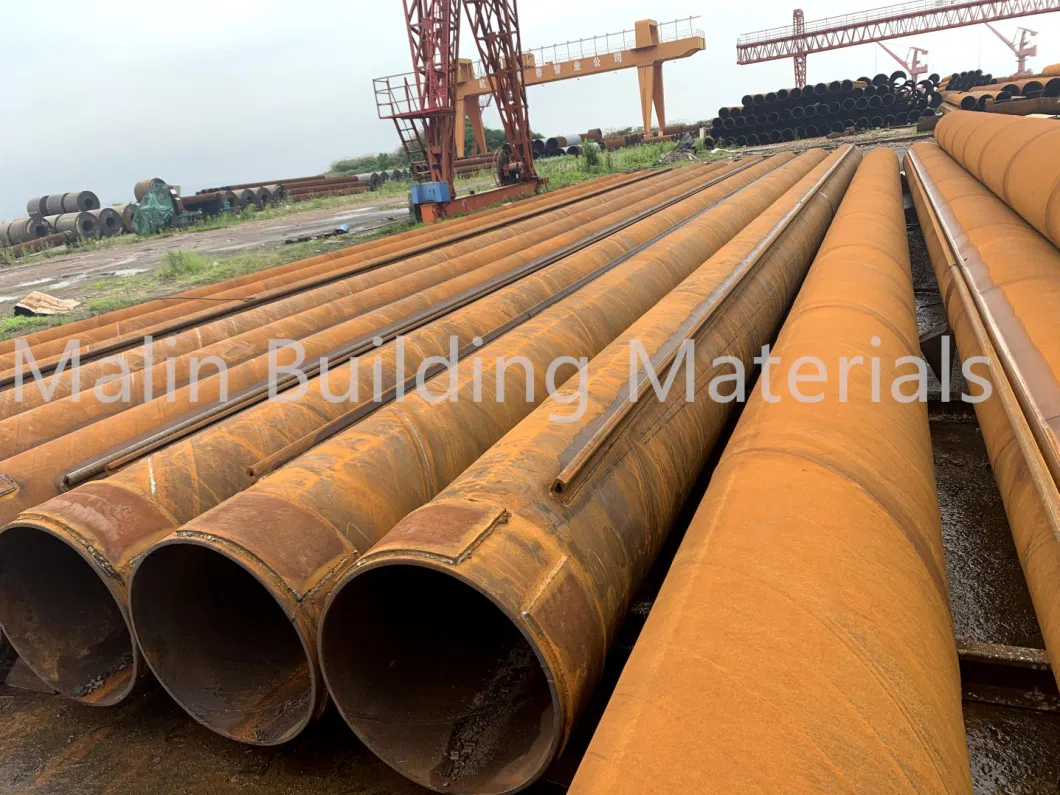 DN200-DN5000 ASTM A53/ ASTM A252/ as 1163/ API 2b LSAW/ SSAW Heavy Welded Steel Piling Pipe