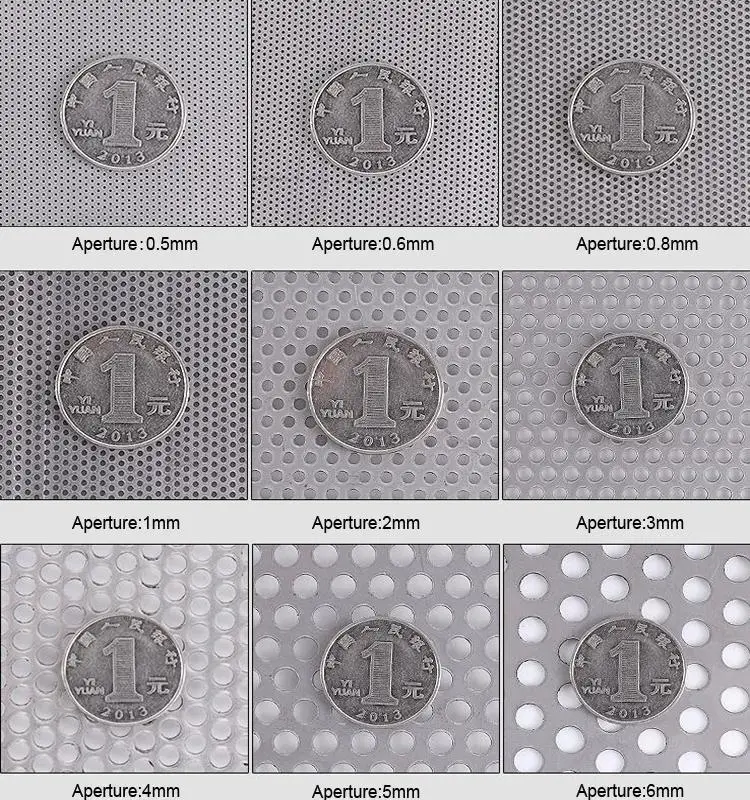 304 316 Straight Weld Perforated Metal Stainless Steel/Aluminum Pipe