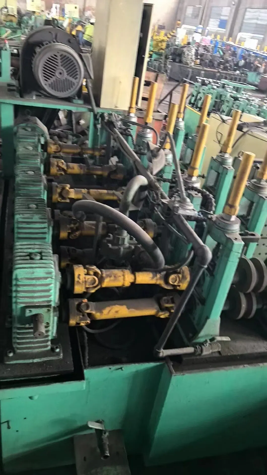 Automatic Carbon Steel Galvanized High Frequency Longitudinal Seam Tube Mill Line 40 Tube Mill