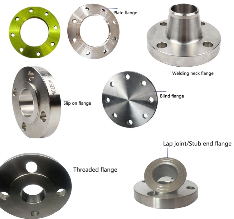 JIS ASME En1092 DIN SS304 316L Stainless Steel Weld Neck and Blind Flange with Construction Material