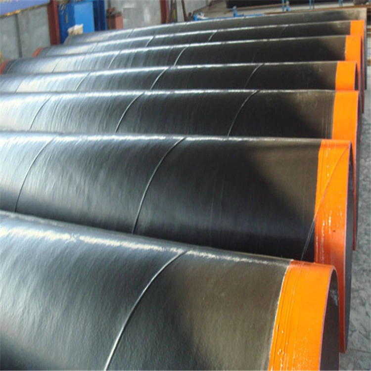 Spiral Welded Steel Line Pipe API5l X42 X60 X70 SSAW LSAW ERW Anti-Corrosion Coated Line Pipe Polyethylene Coated Steel Pipe 3PE Black Ms Carbon Pipe