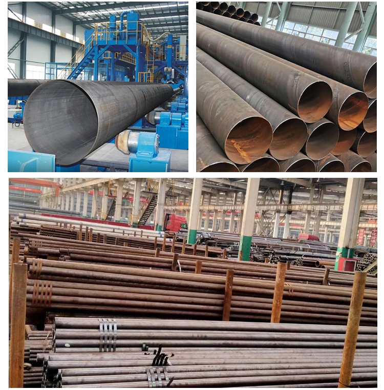 ASTM A500 Welded ERW Steel Pipe Q235 Carbon Steel Pipe Tube 3PE Large Diameter API 5L Grade B Spiral Welded Steel Pipe