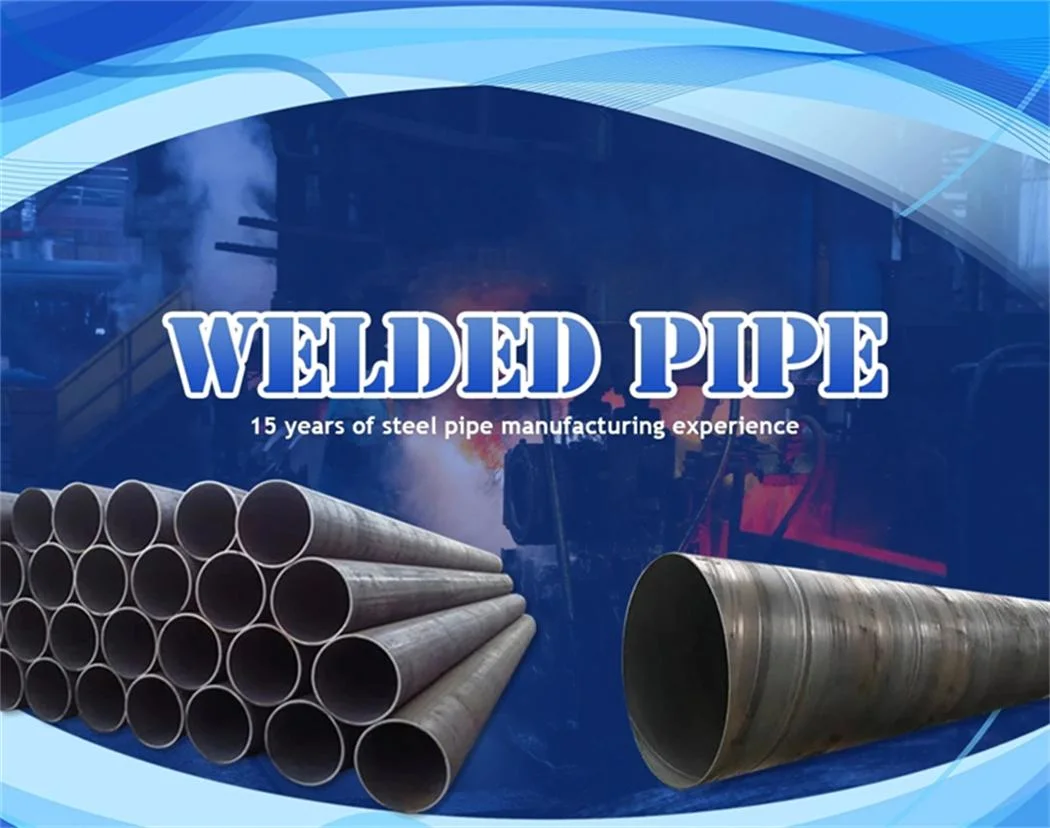 ASTM A252 Spiral Welded Pipe Q345 Welded Seamless Mild Carbon Steel Pipe