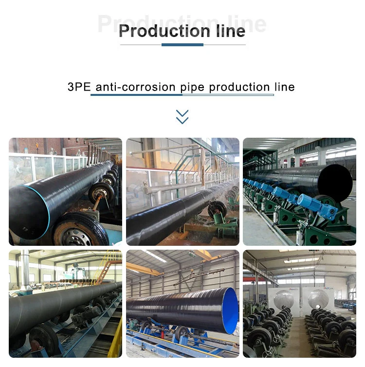 3PE/2PE Anti-Corrosion Pipe Iternal Epoxy Coating SSAW/Sawl En10219 S235 Spiral 16&quot; 20&quot; Welded Steel Tube Carbon Pipe Natural Gas/Oil Pipeline API 5L Gr B X52