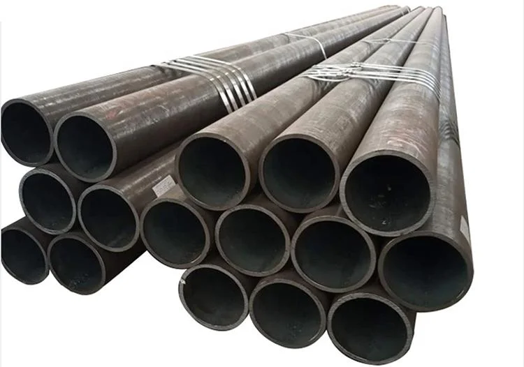 ASTM A252 ASTM A500 DIN1626 ISO559 ISO3183.1/2 Black Seamless Carbon Steel Pipe for Building Material