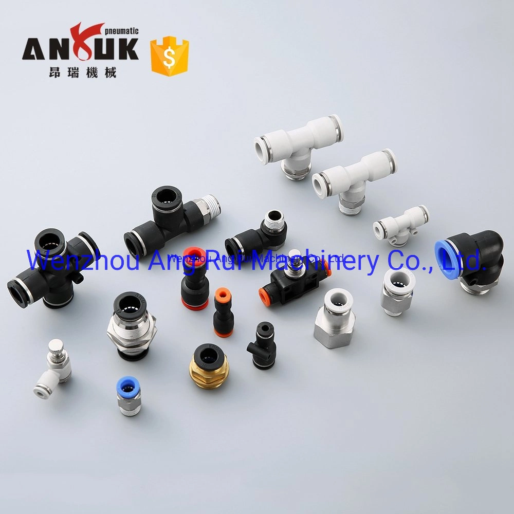 Pk Plastic Pneumatic Pipe Fitting Joint 5 Way Pipe Tube Fitting