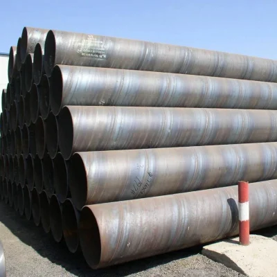  SSAW estándar ASTM A252 Tubo de acero espiral de carbono los tubos soldados para construcciones puerto puente
