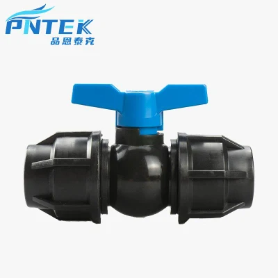 Ventas en caliente 1/2inch a 4inch China Ball Valve Fabricantes PP Válvula de bola de doble unión válvula de seguridad PP también tienen tubería Accesorios Irrigatioin