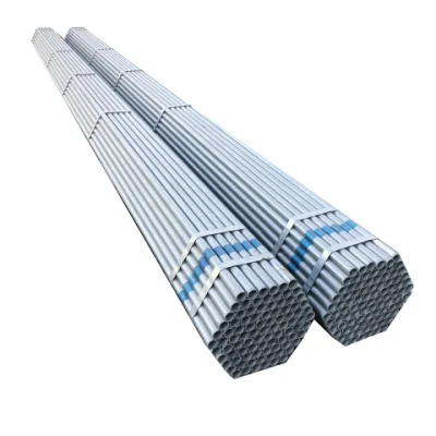  BS1387 Gi tubo de soldadura Acero tubo redondo materiales de construcción Hollow Tubería de agua cuadrada galvanizada con grandes existencias