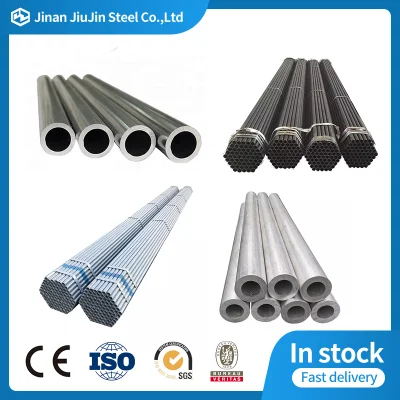 API 5L/2/ASTM A53/A106 GR. B/JIS DIN/A179/A192/A333 X42/X52/X56 Acero inoxidable/Negro/galvanizado/aluminio/Cuadrangular redondo tubo de acero al carbono sin soldadura/ranurado