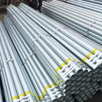 Venta en caliente Acero galvanizado tubo redondo tubo de acero estructural andamio Galvanizar tubería en stock