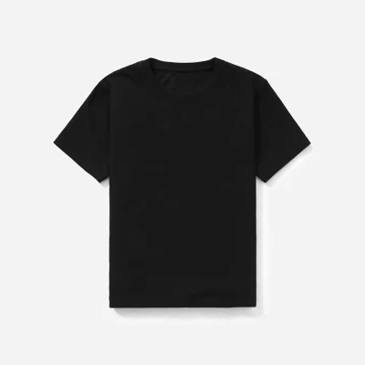  Hot Sale Camisetas Negro sólido Diseño personalizado Camisetas bordado Camisetas de verano para mujer con logotipo personalizado impreso