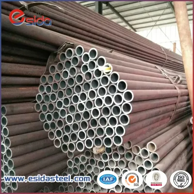 Tubo de acero sin costuras Sección tubular cilindro hueco API 5L/ASTM A106/A53 Gr. B tubos de acero SMLs de pintura negra de alta calidad
