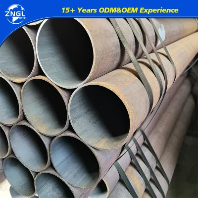  Tubo de acero soldado tubo de acero de carbono espiral de diámetro grande 3PE
