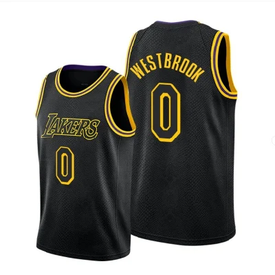 Diferentes colores los Angeles Lakers #0 Westbrook Edition Shirt