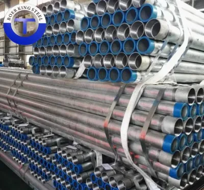BS1387 ERW tubería de acero galvanizado con acoplamiento/tubería HDP/Gal Tubo