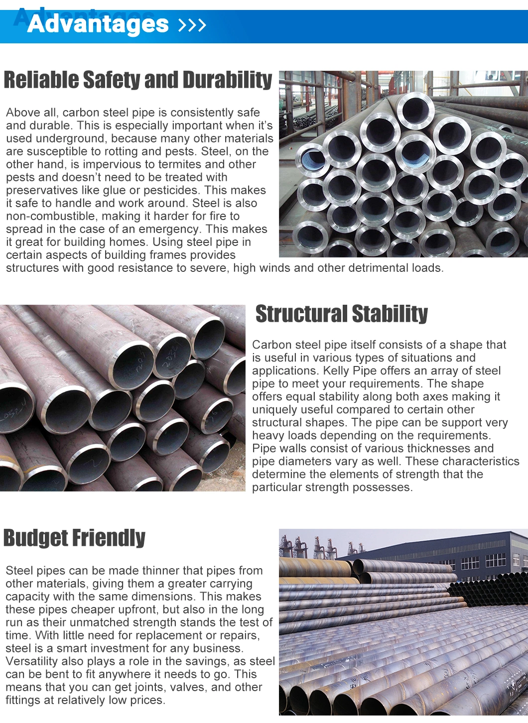 Ms CS API 5L ASTM A106 Seamless Carbon Steel Pipe Tube