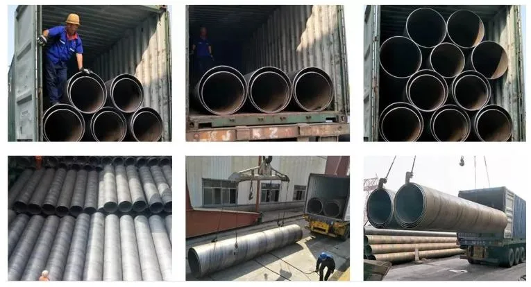 High Precision Q195 / Q235 Straight Seam Welded Tube ERW Spiral Steel Pipe