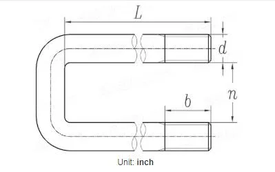 Qbh Customized Shipyard Ship Construction Structure Solar Rack Round Square Bend Pipe Fitting Stainless Carbon Steel U Bolt Stud Rod Nut Washer Assembly