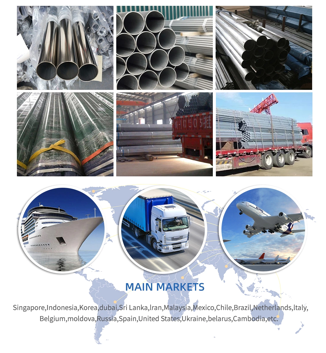 Hot Sale 304L 316 316L 310 310S 321 304 Seamless Stainless Steel Pipes/Tube Manufacturer