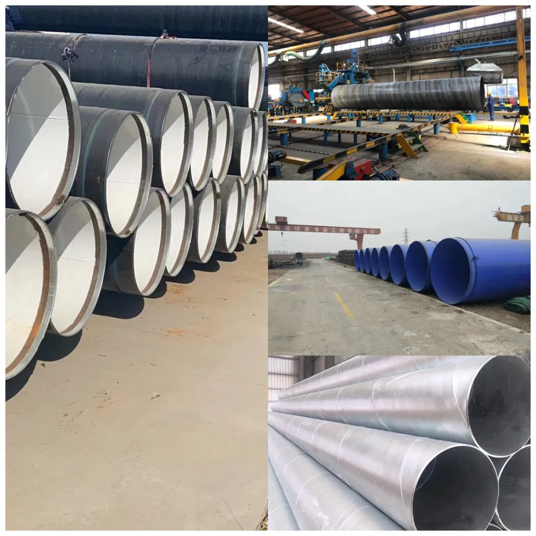 3PE Large Diameter API 5L Grade B Spiral Welded Steel Pipe for Liquid Transmission and Hydraulic Pipeline