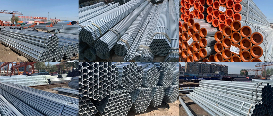 Factory Direct Supply ASTM, DIN, JIS, BS, API 5L, API 5CT, ASTM A53, A252 Pre-Galvanized Hot-DIP Galvanized Gi/Gl Galvalume Round Pipe