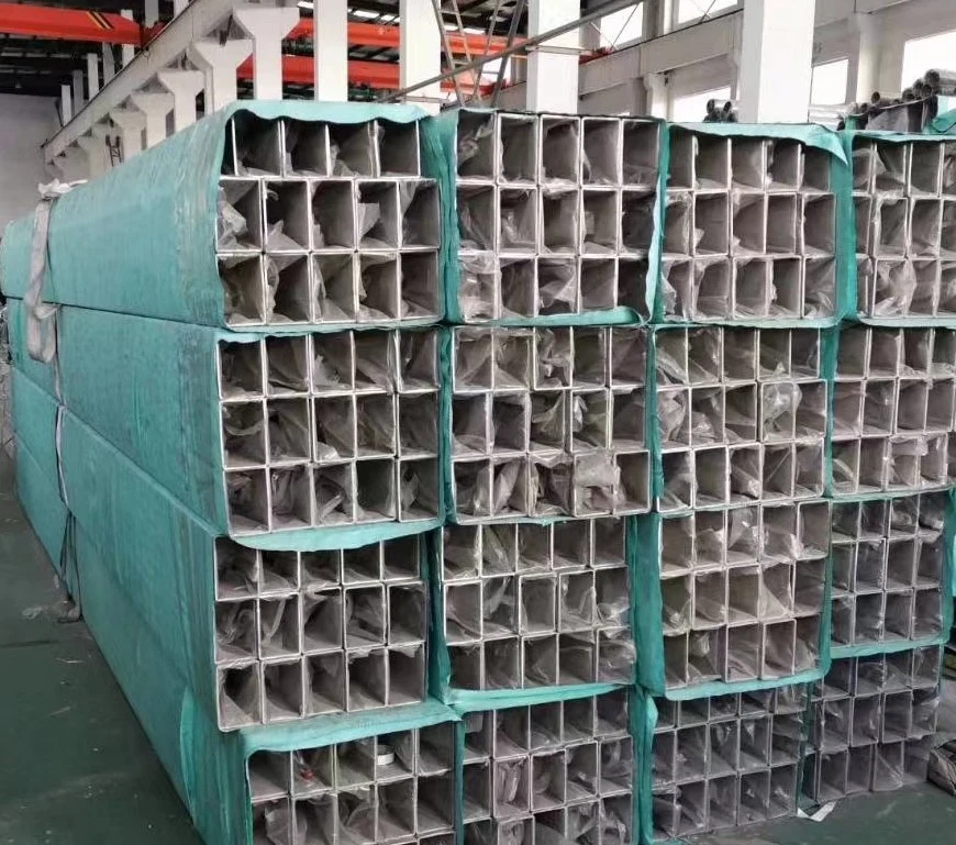 AISI ASTM Stainless Steel Welded Square Rectangular Tube Pipe 201/304/310/316/316L/321/904/2205/2507 Hot Rolled Cold Drawn Corrosion Resistant Galvanized