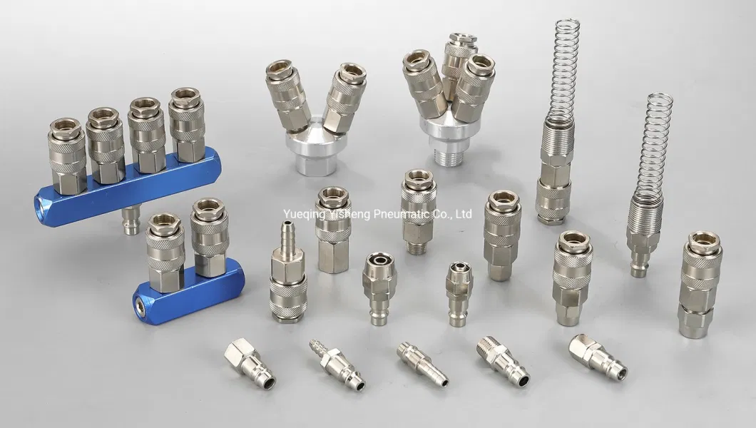 1/8&quot; 1/4&quot; 3/8&quot; 1/2&quot; Pneumatic Machine Cylinder Parts Accessories Push to Connect Connector Pneumatic Air Tube Fitting