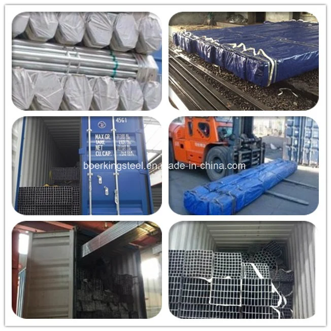 Pre Galvanized Steel Hollow Section Zinc Cotating 40-60 GM /Sqm