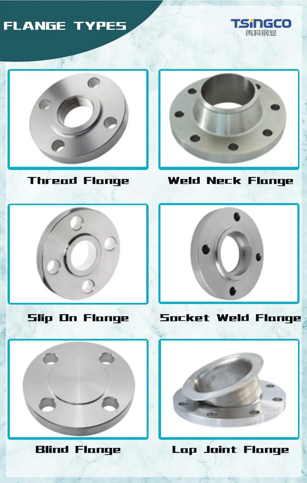 OEM Customized ANSI B16.9 F304/F321/F316 Stainless Steel Pn16 Forged Flange