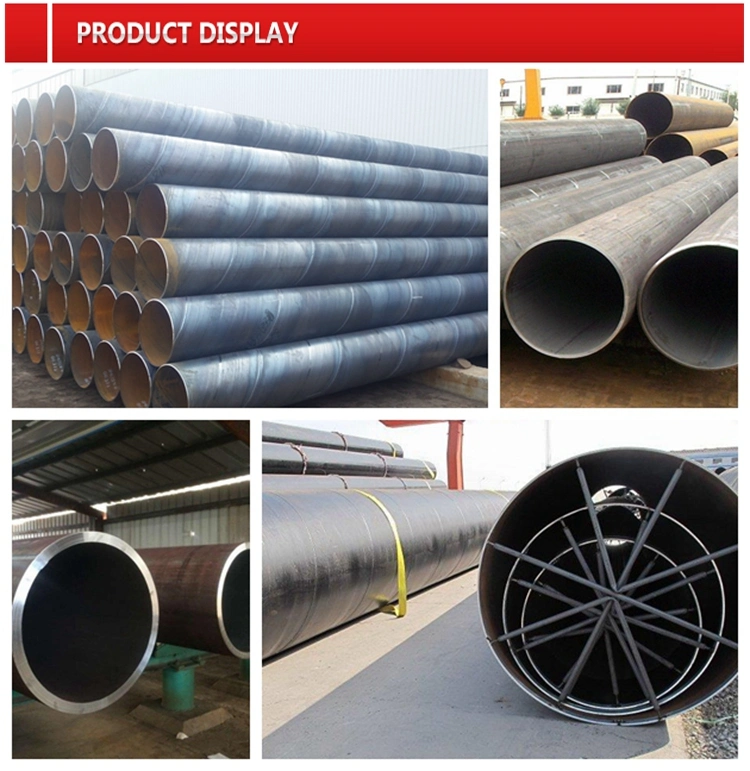 ASTM A252 Welded Carbon Steel SSAW Spiral Steel Pipe