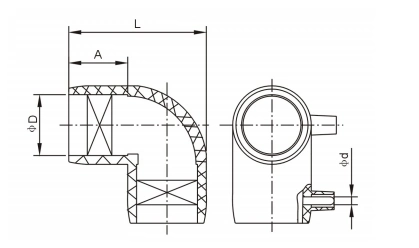 Elbow 90 Degree Electrofusion Bend HDPE Fittings for Gas and Oil Supply