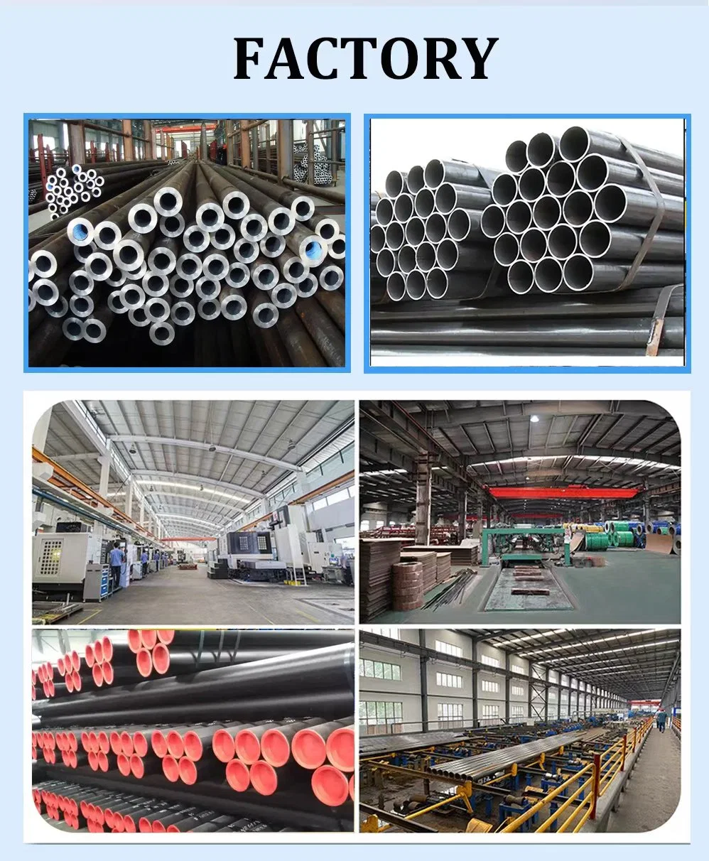 ASTM Q235B A36 Schedule 40 Construction Black Round Seamless Carbon Steel Pipe