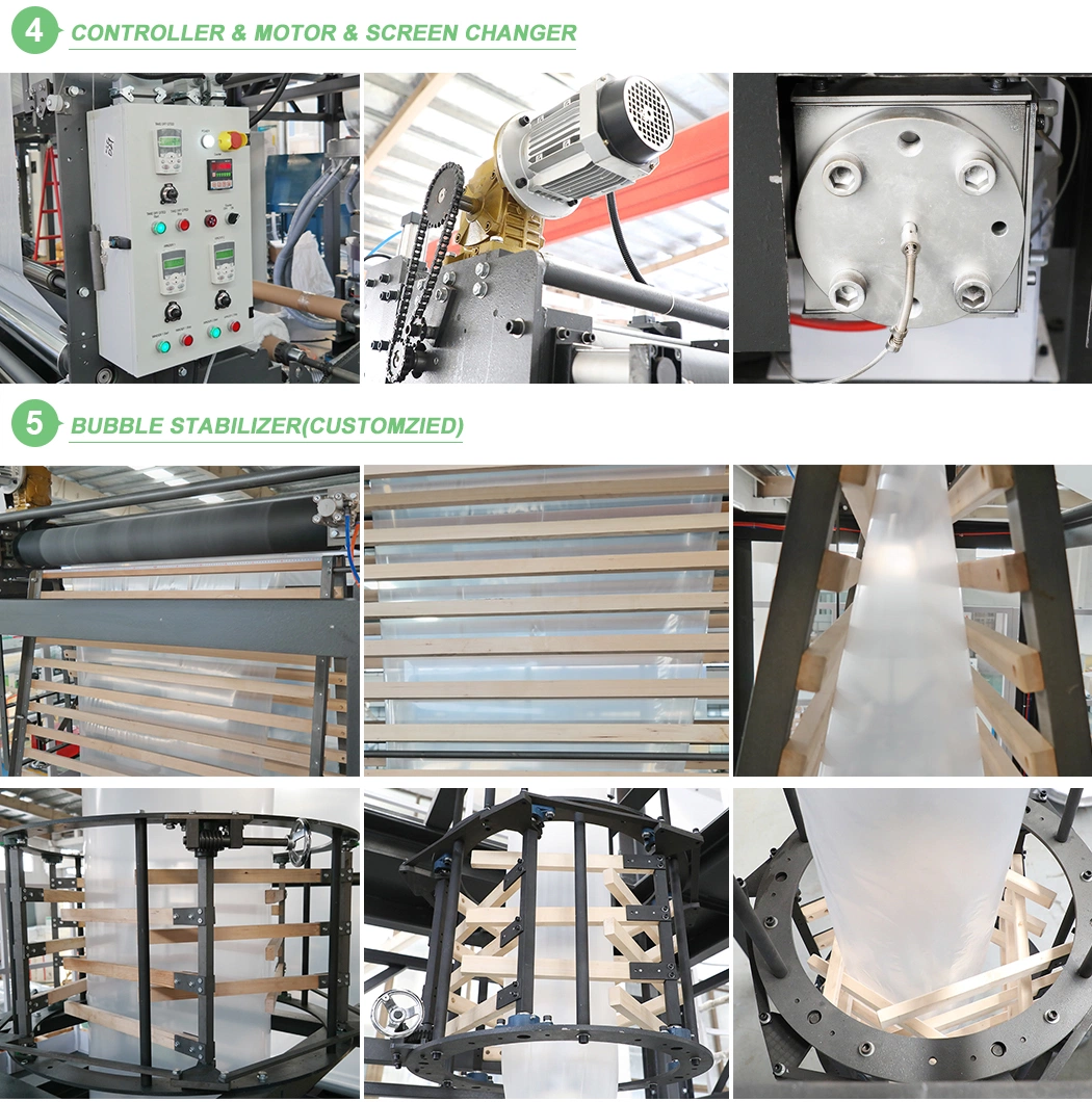 Mono Layer Blown Film Machine with Carbon Steel Machine Frame