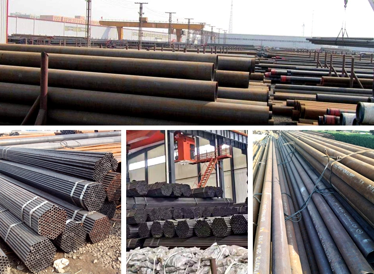 Carbon Steel LSAW ERW API 5CT X52 X60 ASTM A106b/ API5l/API 5CT 8&quot;-60&quot; X52 X65 X70 X80 Black Carbon Ms Mild Welded Casing LSAW Carbon Steel Pipe